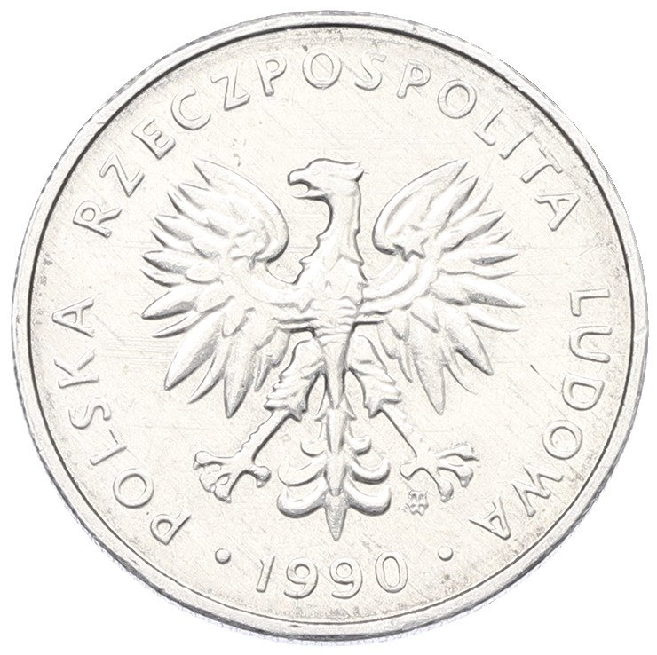 5 злотых 1990 года Польша — Фото №2