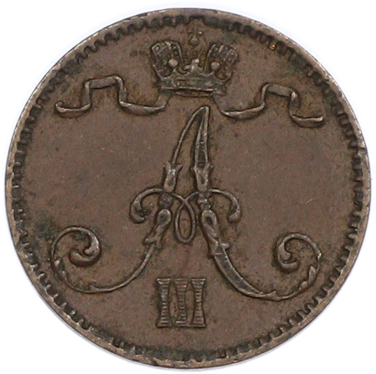 1 пенни 1894 года Русская Финляндия — Фото №2