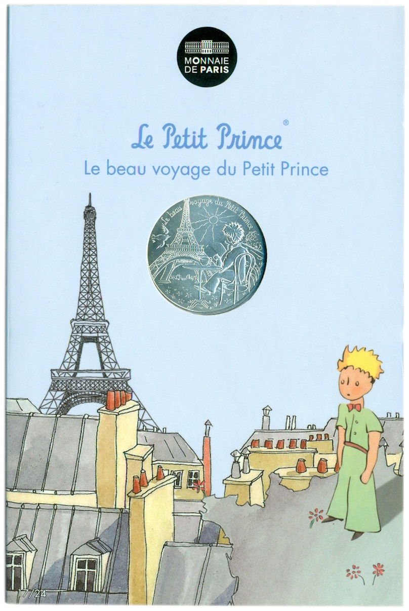 10 евро 2016 года Франция «Маленький принц — Эйфелева башня» — Фото №3