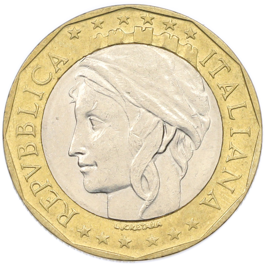 1000 лир 1998 года Италия — Фото №2