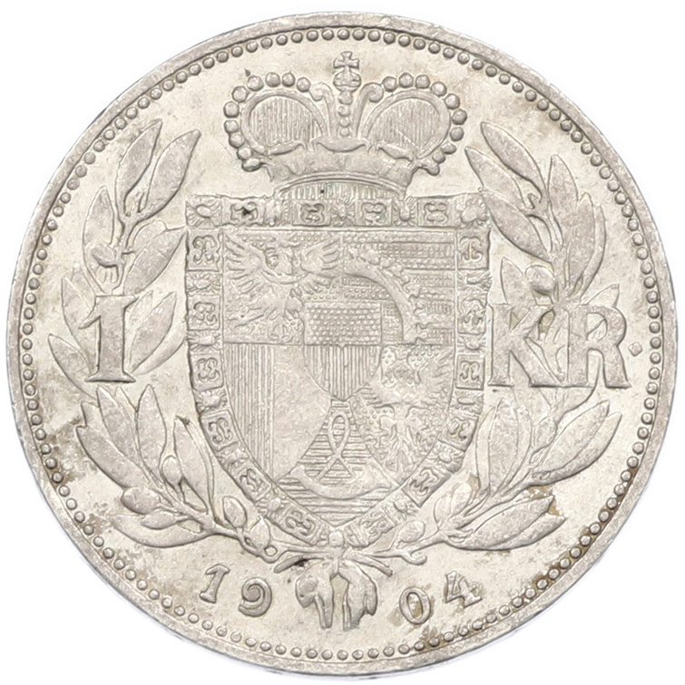 1 крона 1904 года Лихтенштейн — Фото №1