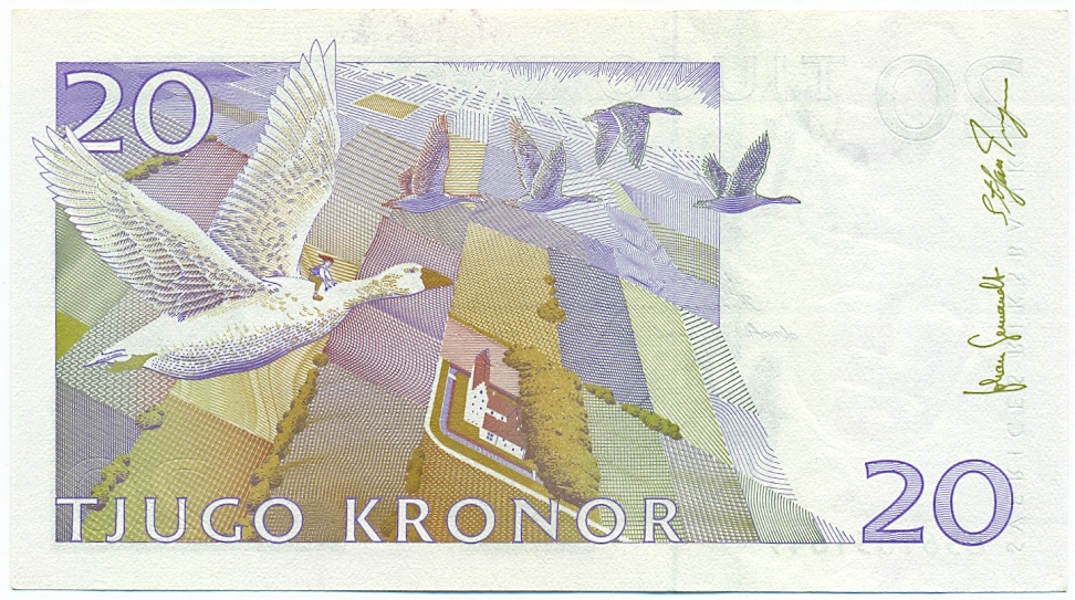 20 крон 2007 года Швеция — Фото №2