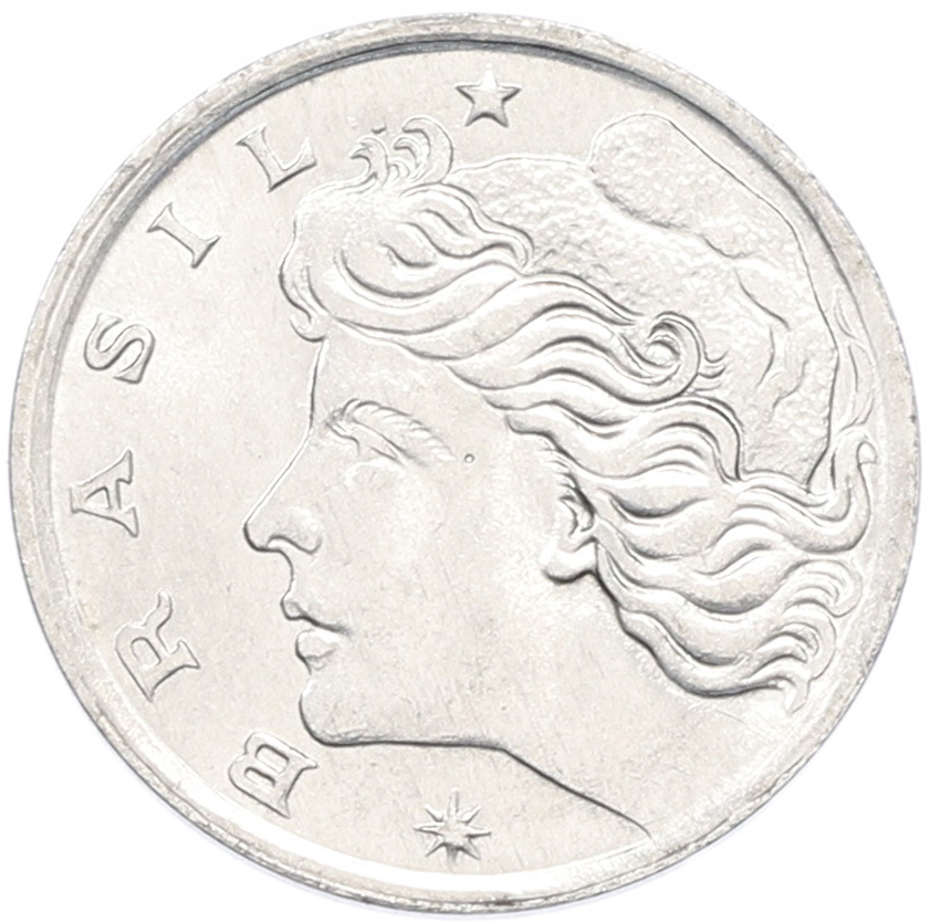 1 сентаво 1969 года Бразилия — Фото №2