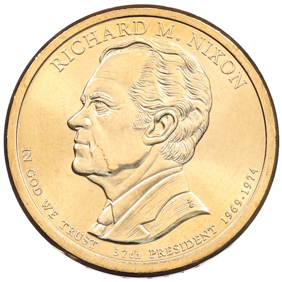 1 доллар 2016 года (P) США «37-й президент США Ричард Никсон» — Фото №1