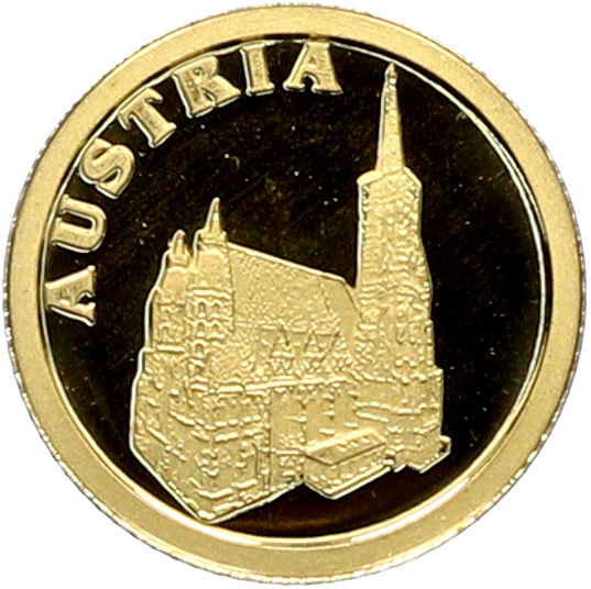 12 долларов 2008 года Либерия «Страны Европы — Австрия» — Фото №1