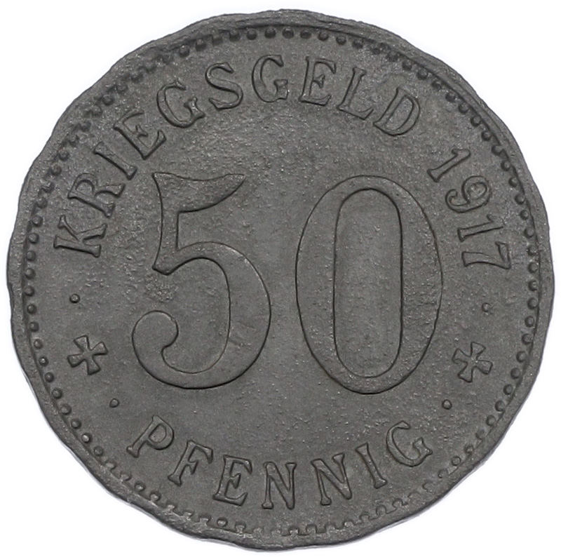 50 пфеннигов 1917 года Германия — город Хаген (Нотгельд) — Фото №2