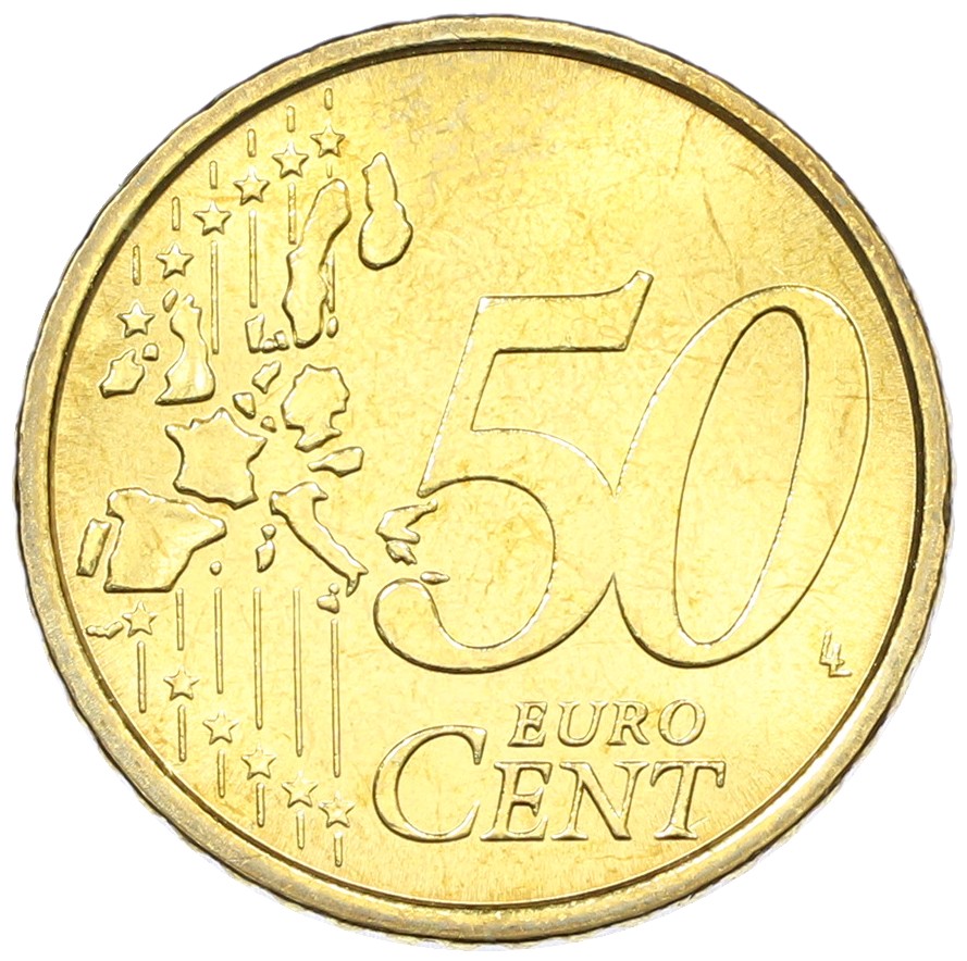 50 евроцентов 2002 года Италия — Фото №2