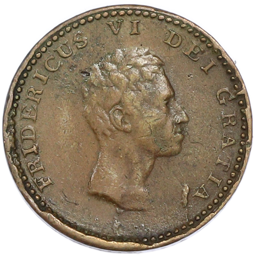3 скиллинга 1812 года Дания — Фото №2