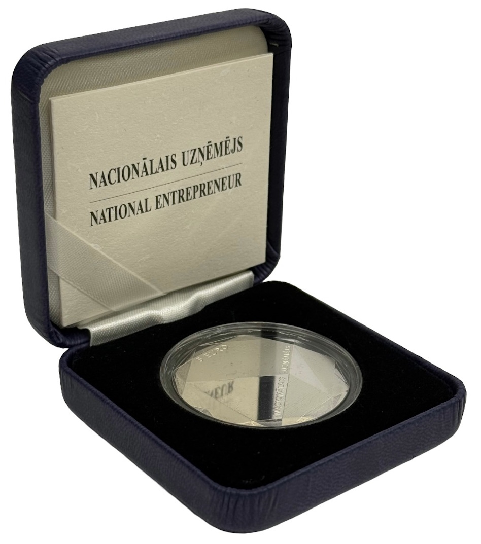 5 евро 2016 года Латвия «Предприниматель» — Фото №3