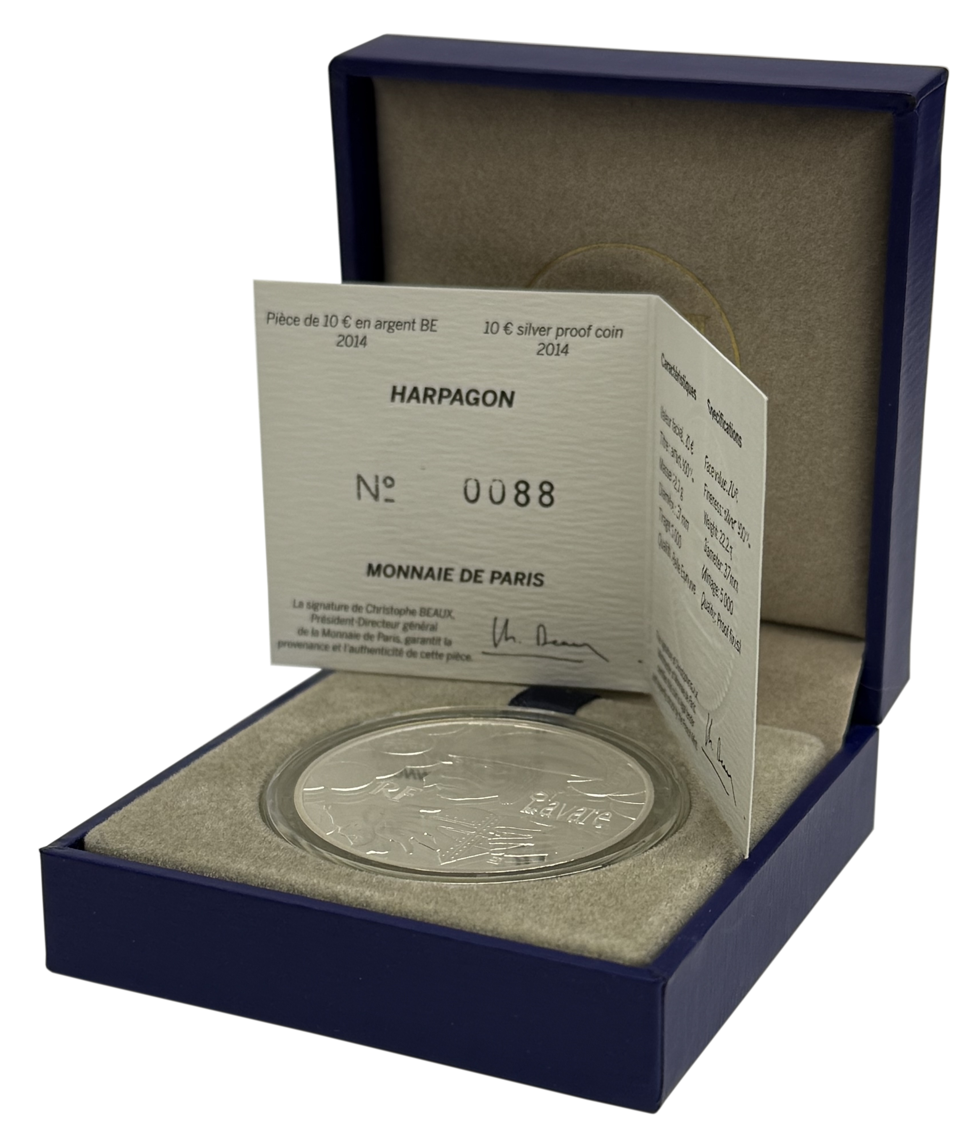 10 евро 2014 года Франция «Мольер — Скупой» — Фото №3