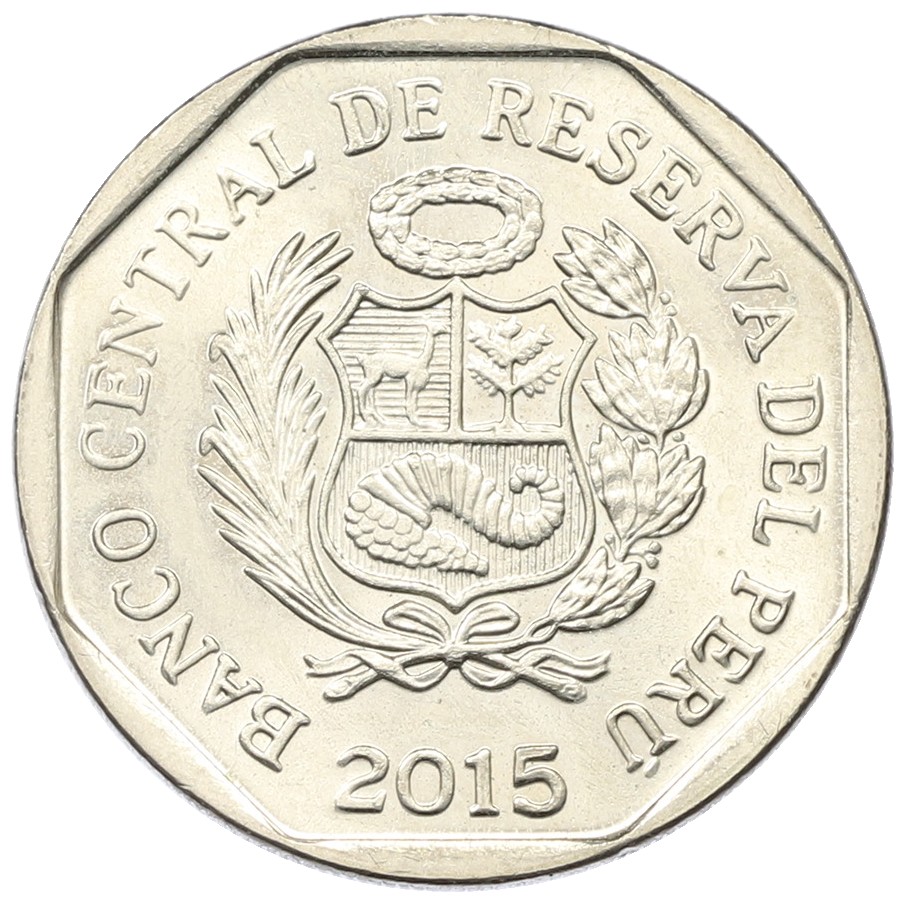 1 новый соль 2015 года Перу «Богатство и гордость Перу — Мокегуанская архитектура» — Фото №2