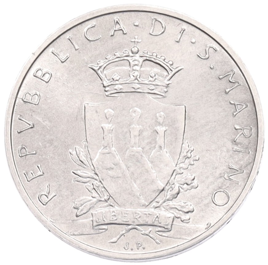 1 лира 1979 года Сан-Марино «Институциональные органы государства» — Фото №2