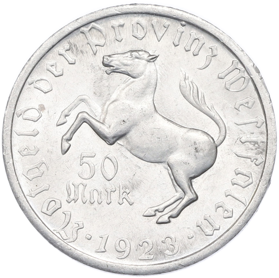 50 марок 1923 года Германия — Вестфалия (Нотгельд) — Фото №1