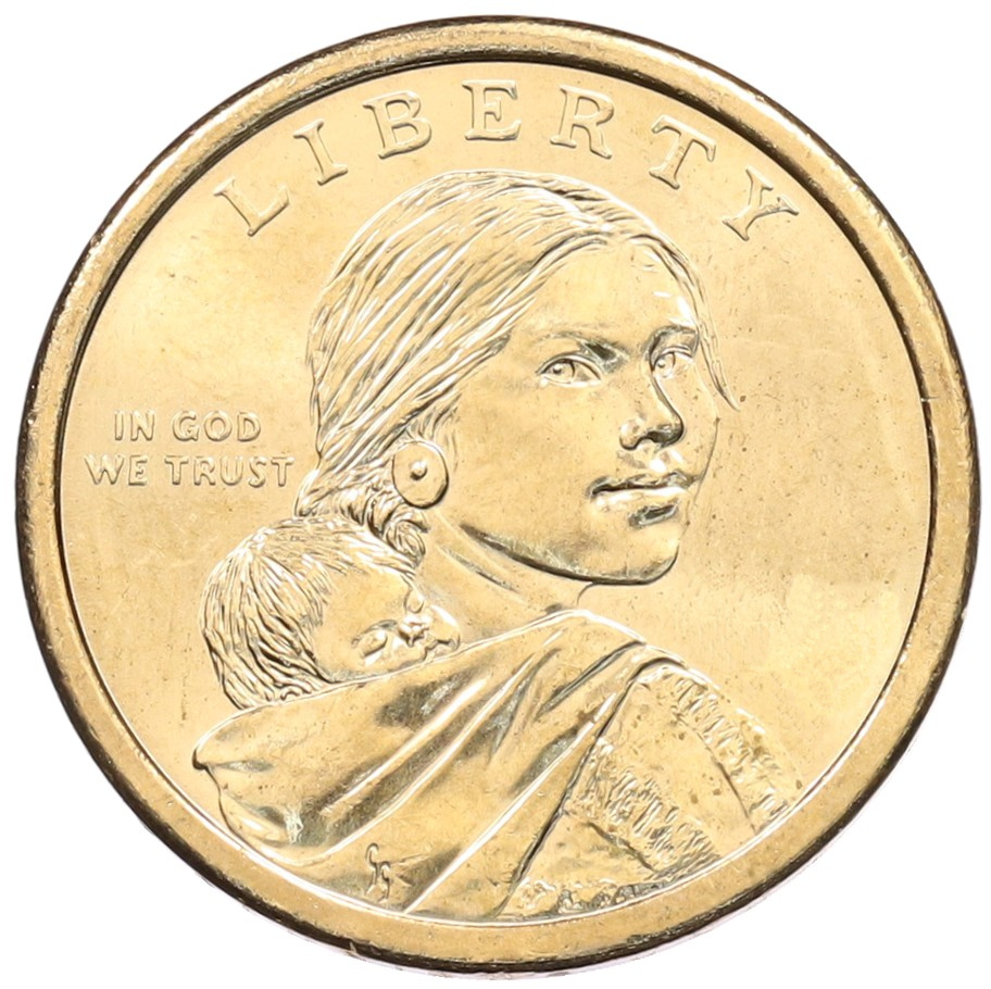 1 доллар 2011 года (P) США «Коренные американцы (Сакагавея) — Договор с индейцами племени Вампаноаги (Трубка мира)» — Фото №2