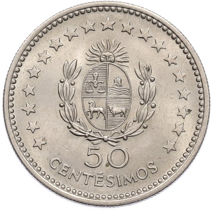 50 сентесимо 1960 года Уругвай — Фото №2
