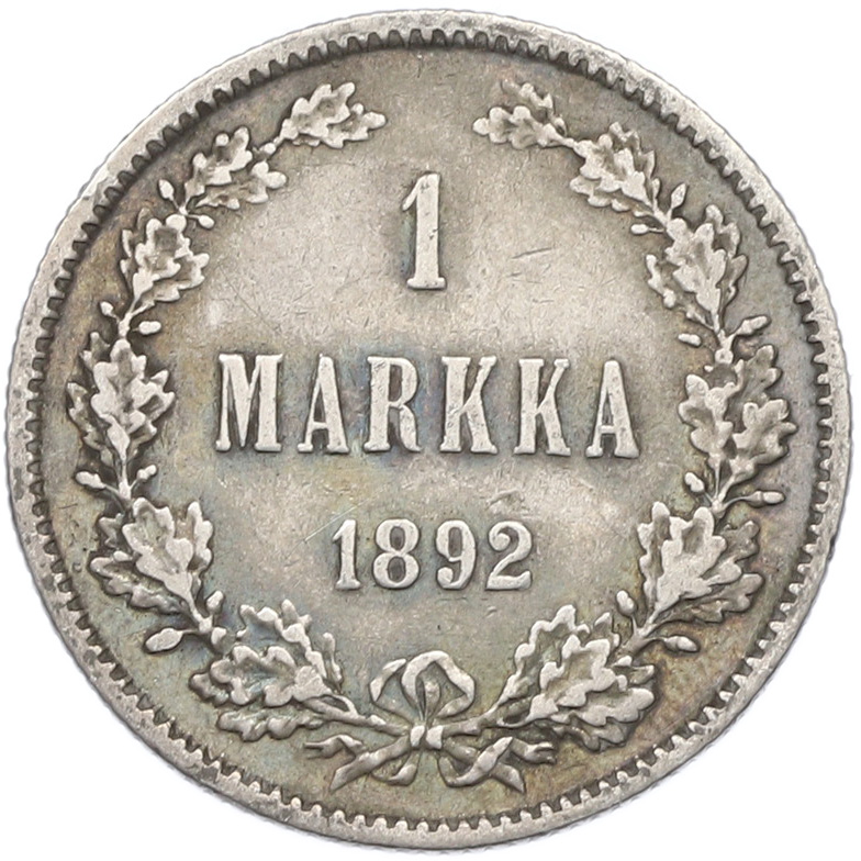 1 марка 1892 года Русская Финляндия — Фото №1