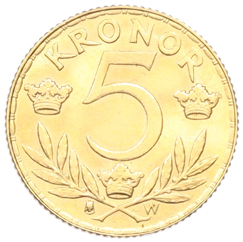 5 крон 1920 года Швеция — Фото №2