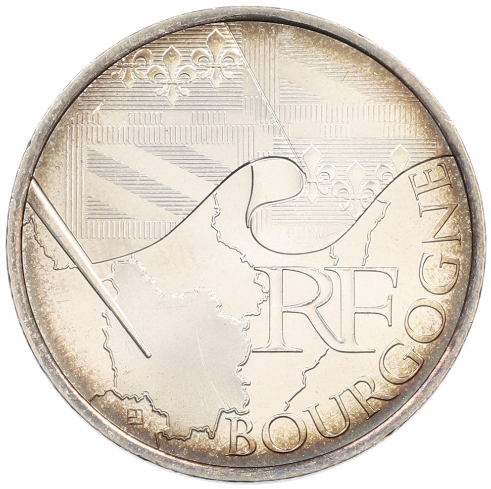 10 евро 2010 года Франция «Регионы Франции — Бургундия» — Фото №1
