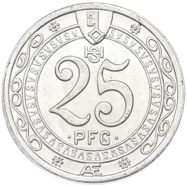 25 пфеннигов 1920 года Германия — город Зост (Нотгельд) — Фото №2