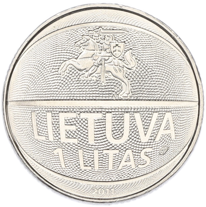 1 лит 2011 года Литва «Чемпионат Европы по баскетболу» — Фото №2