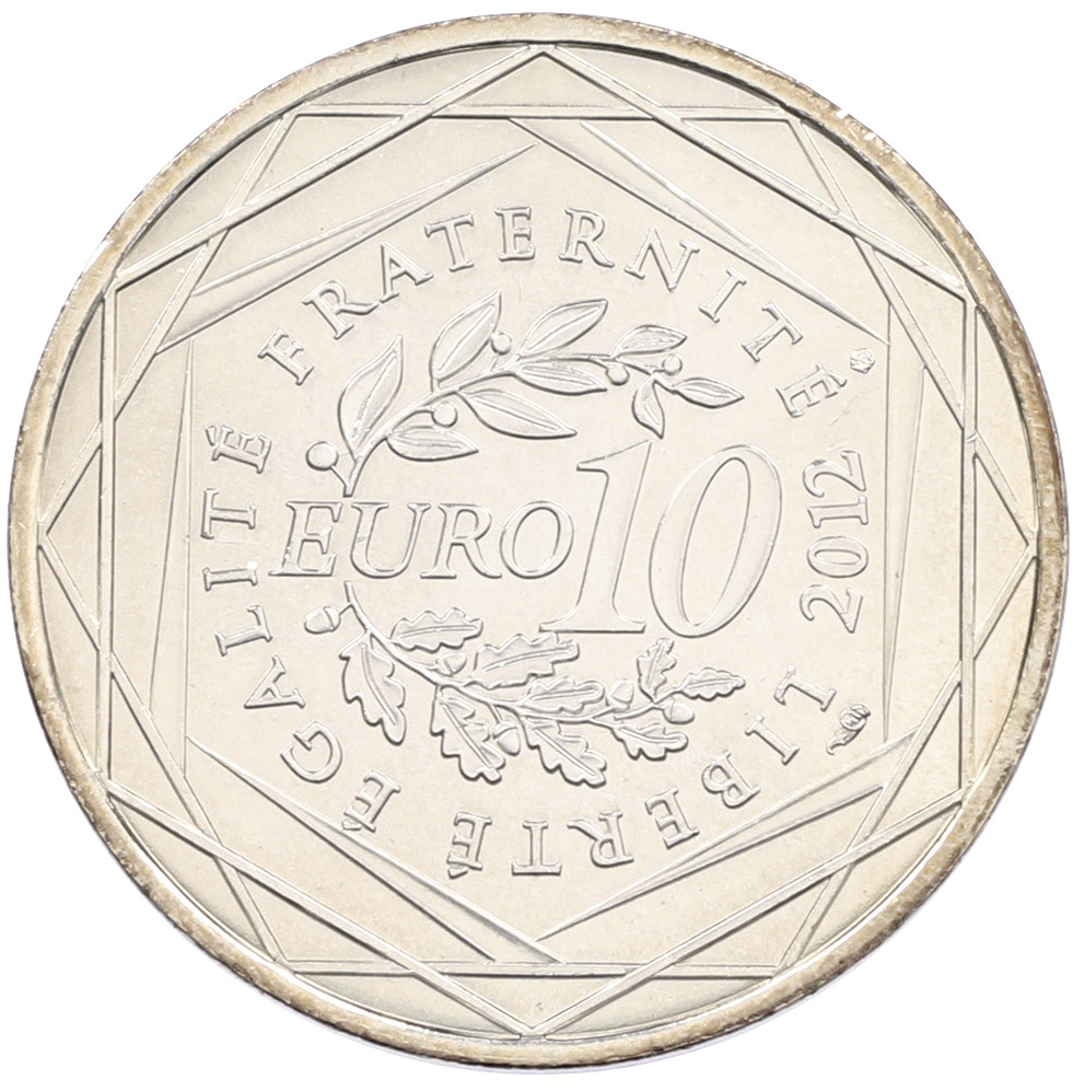 10 евро 2012 года Франция «Регионы Франции — Верхняя Нормандия» — Фото №2