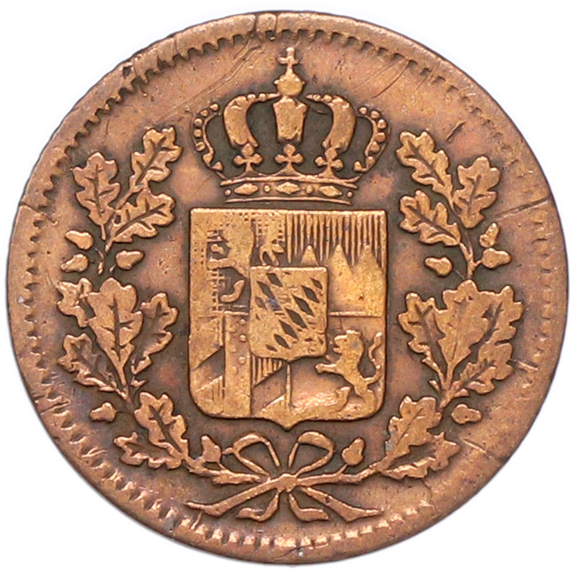 1 пфенниг 1842 года Бавария — Фото №2