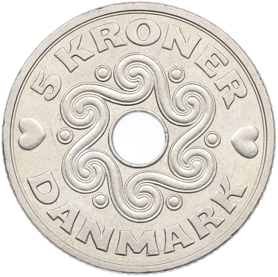 5 крон 1994 года Дания — Фото №2