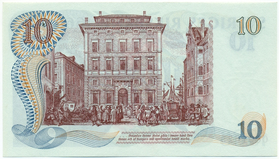 10 крон 1968 года Швеция — Фото №2