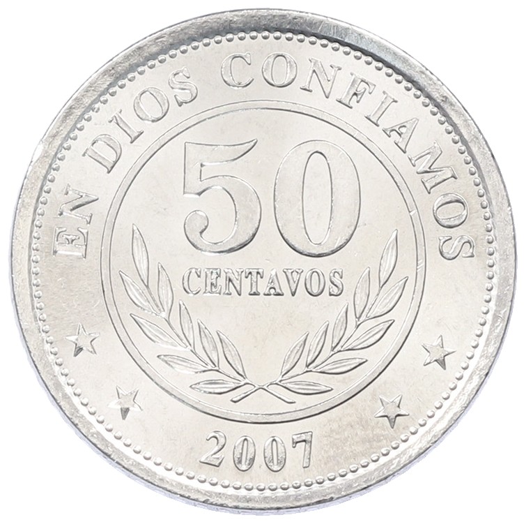50 сентаво 2007 года Никарагуа — Фото №1