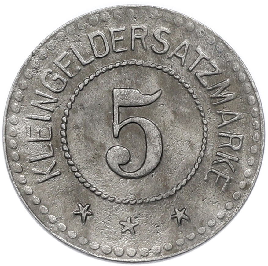 5 пфеннигов 1918 года Германия — город Зальцунген (Нотгельд) — Фото №2