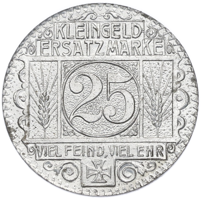 25 пфеннигов 1917 года Германия — город Аллерсберг (Нотгельд) — Фото №2