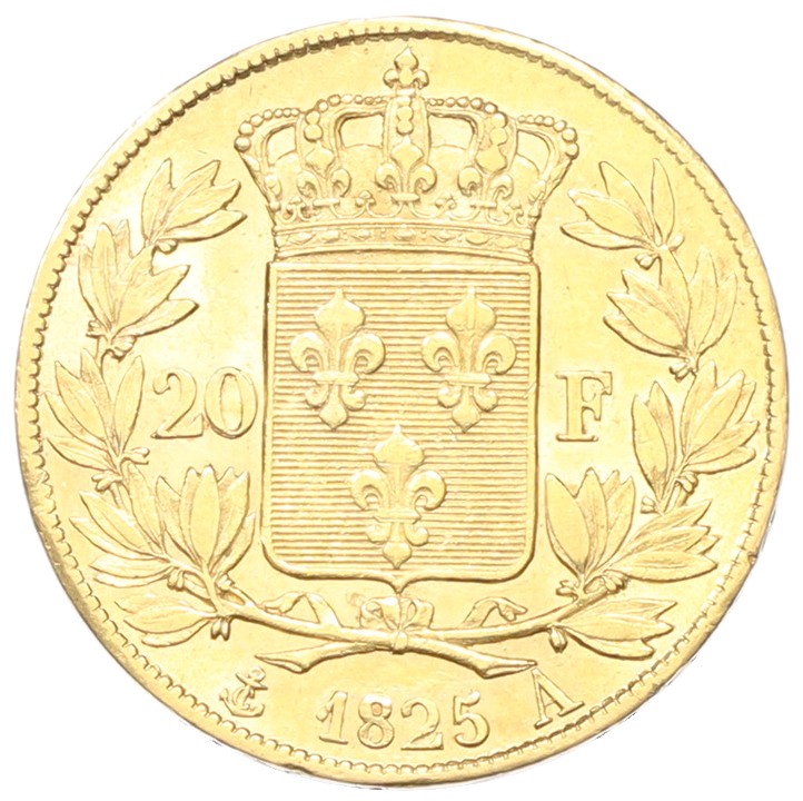 20 франков 1825 года А Франция — Фото №1
