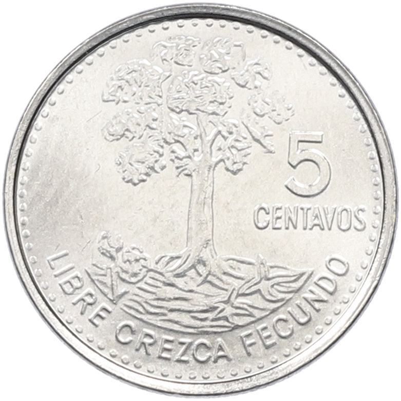 5 сентаво 2010 года Гватемала — Фото №1