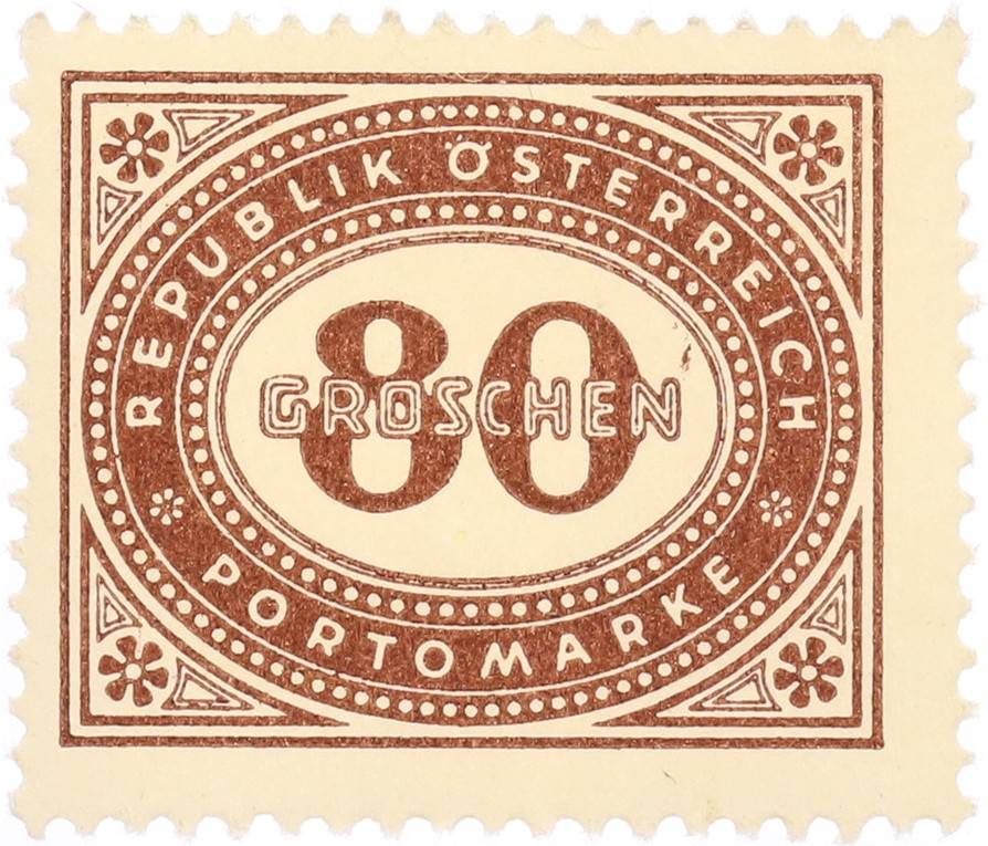 Почтовая марка 80 грошей 1947 года Австрия — Фото №1