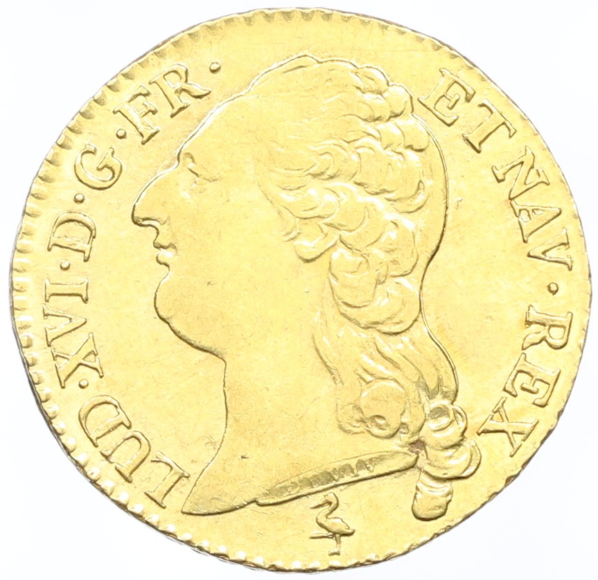 1 дьер 1786 года А Франция (Людовик XVI) — Фото №2