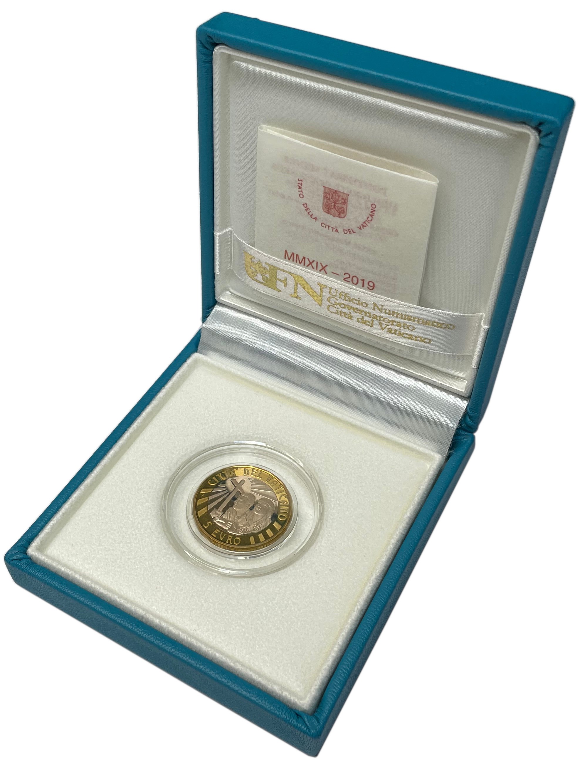 5 евро 2019 года Ватикан «34-й Всемирный День молодежи в Панаме» — Фото №3