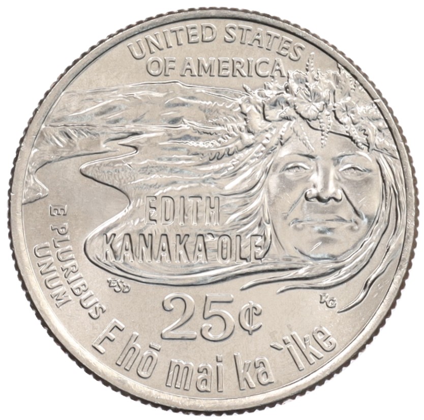 1/4 доллара (25 центов) 2023 года Р США «Американские женщины — Эдит Канакаоле» — Фото №1