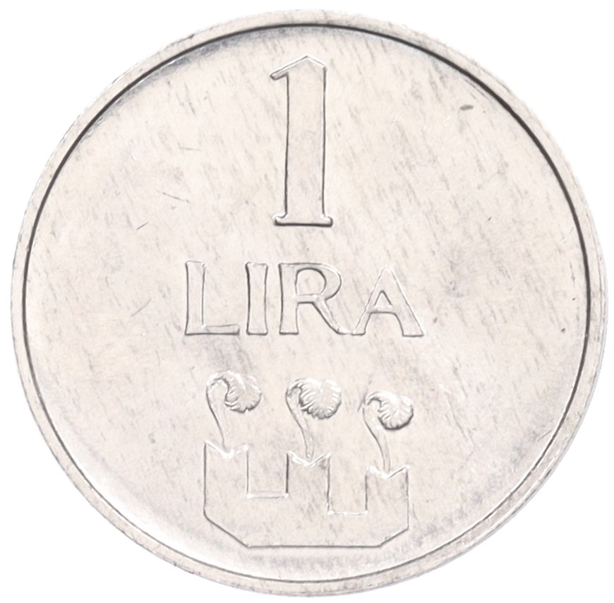 1 лира 1972 года Сан-Марино — Фото №1