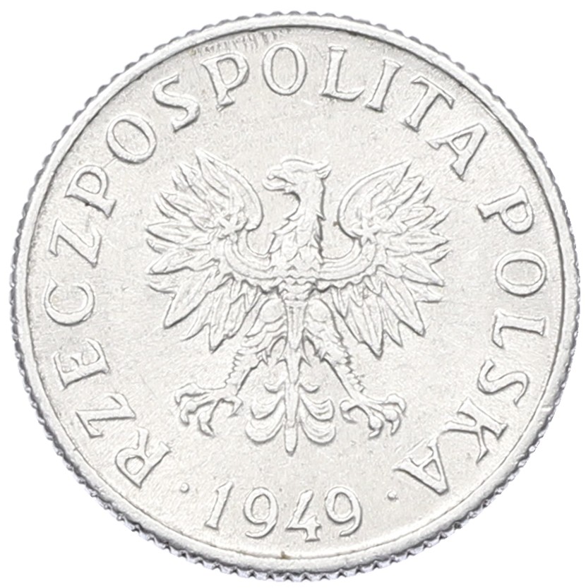 1 грош 1949 года Польша — Фото №2