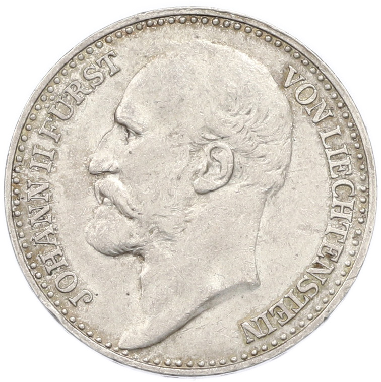 1 крона 1910 года Лихтенштейн — Фото №2