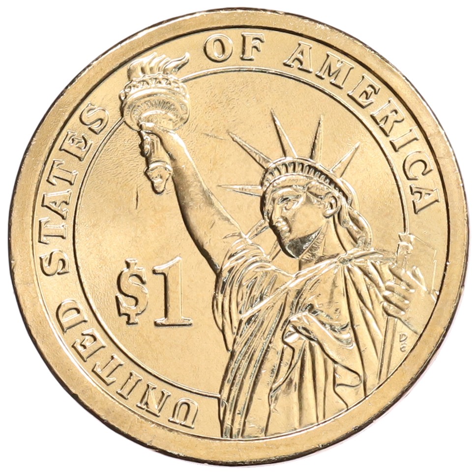 1 доллар 2011 года Р США «20-й президент США Джеймс Гарфилд» — Фото №2