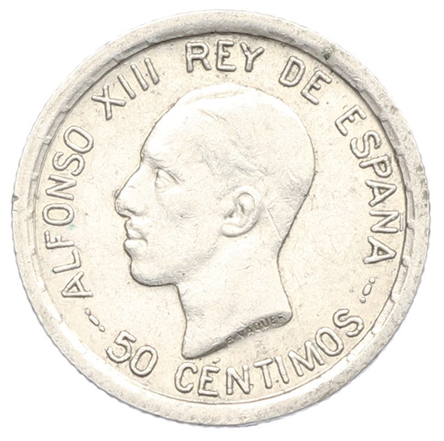 50 сентимо 1926 года Испания — Фото №1