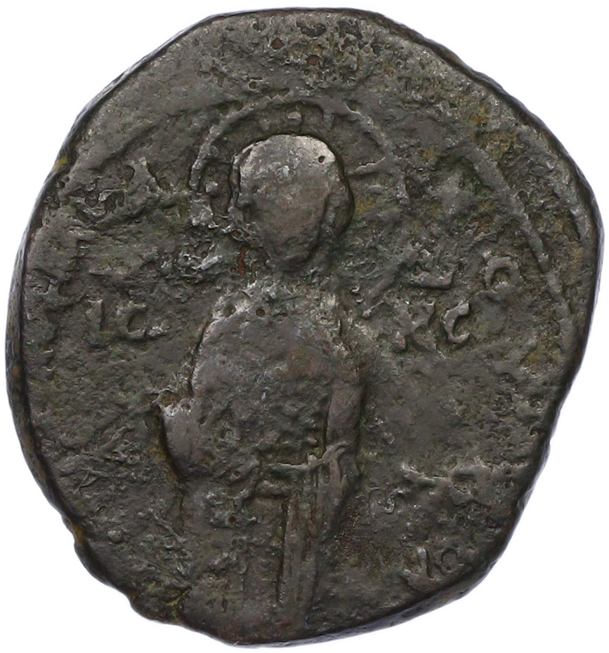 Анонимный фоллис 1034-1041 года Византия (Михаил IV) — Фото №1