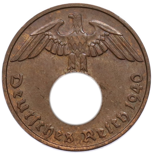 2 рейхспфеннига 1940 года D Германия — Фото №1