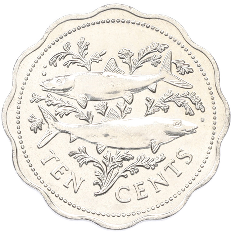 10 центов 2000 года Багамские острова — Фото №1