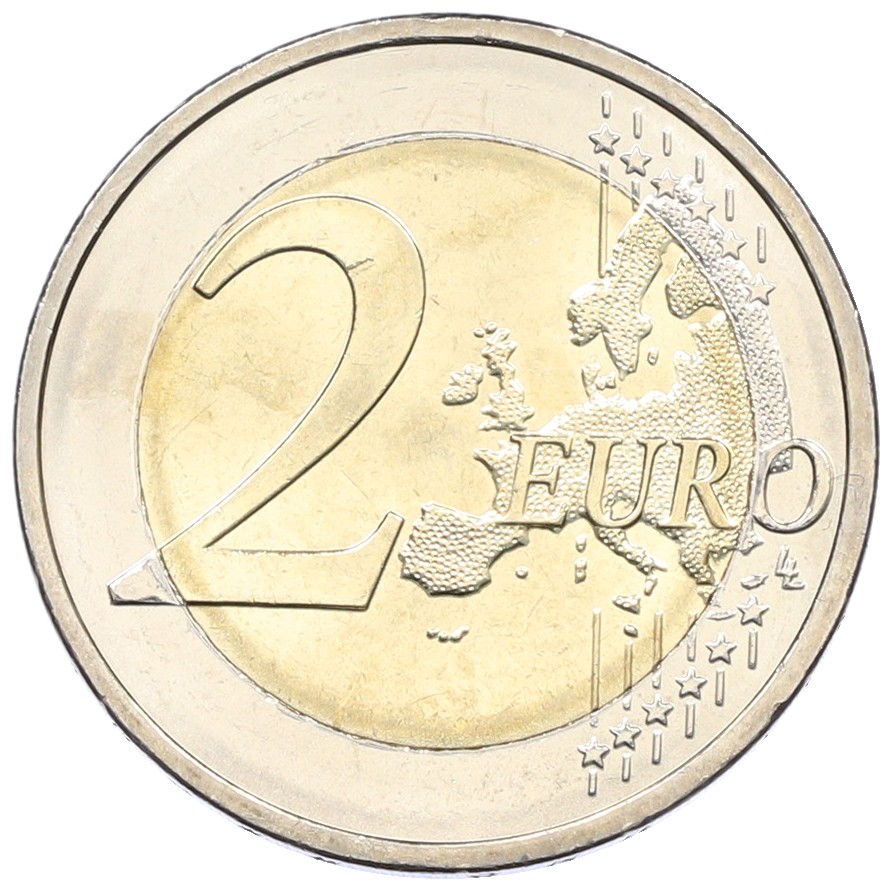 2 евро 2022 года J Германия «35 лет программе Эразмус» — Фото №2