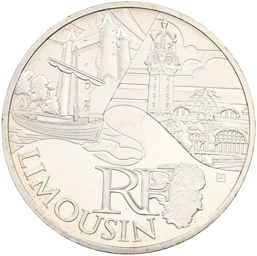 10 евро 2011 года Франция «Регионы Франции — Лимузен» — Фото №1
