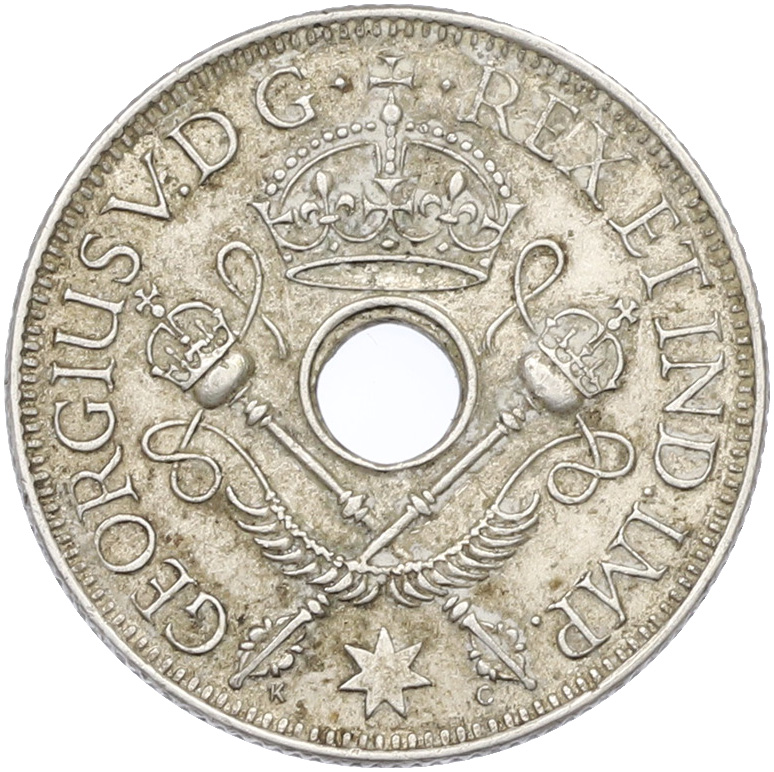 1 шиллинг 1936 года Британская Новая Гвинея — Фото №2