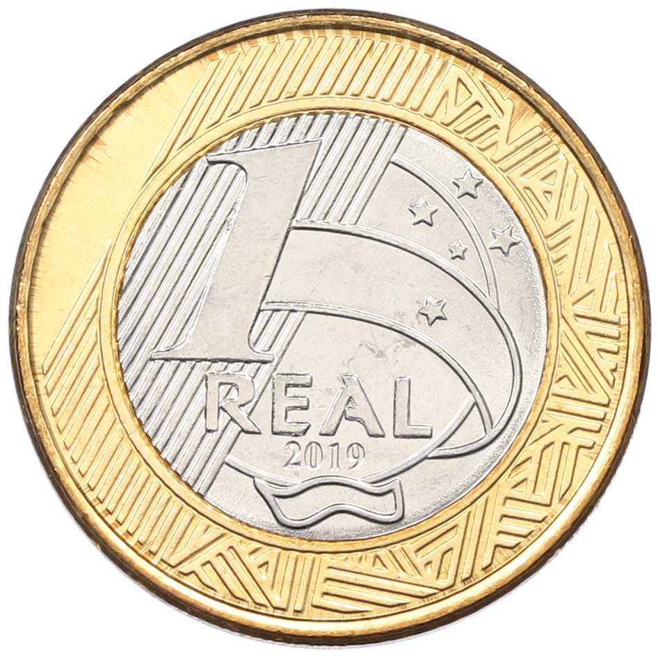 1 реал 2019 года Бразилия «25 лет введению Реала» — Фото №2