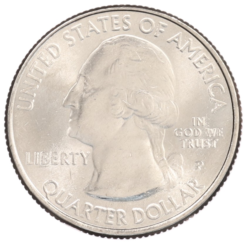 1/4 доллара (25 центов) 2019 года P США «Национальные парки — №47 Американский Мемориальный Парк» — Фото №2